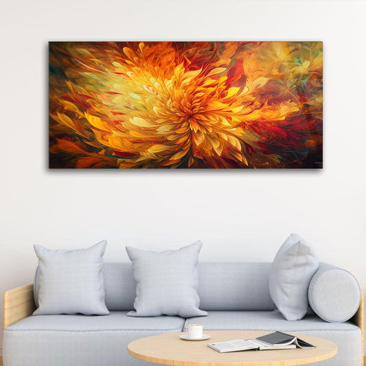 Floral Symphony: Multi-Colored Flower Painting