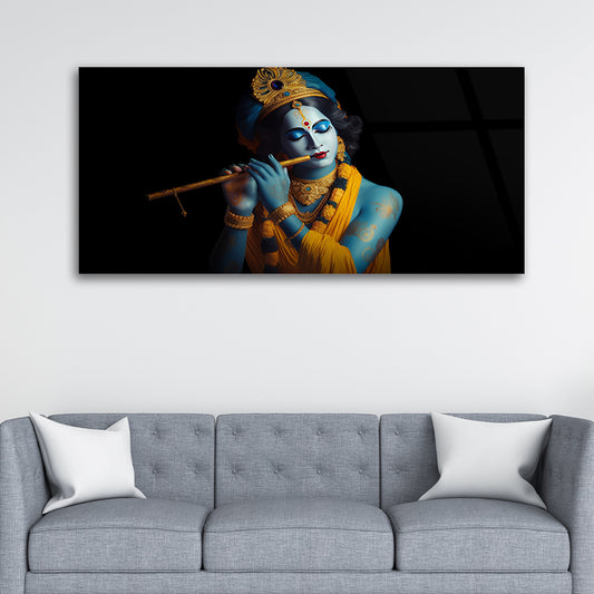 Melodic Krishna: God Krishna Playing Flute