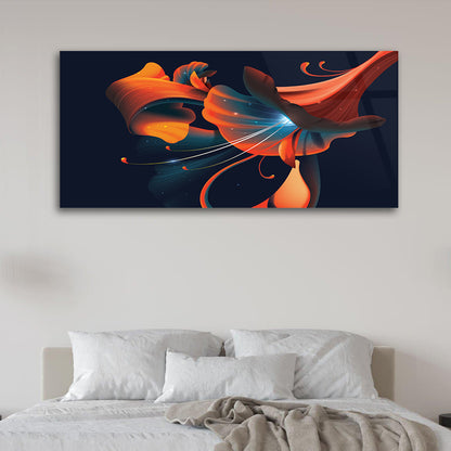 Blossom Burst: Abstract Art with Vibrant Flowers