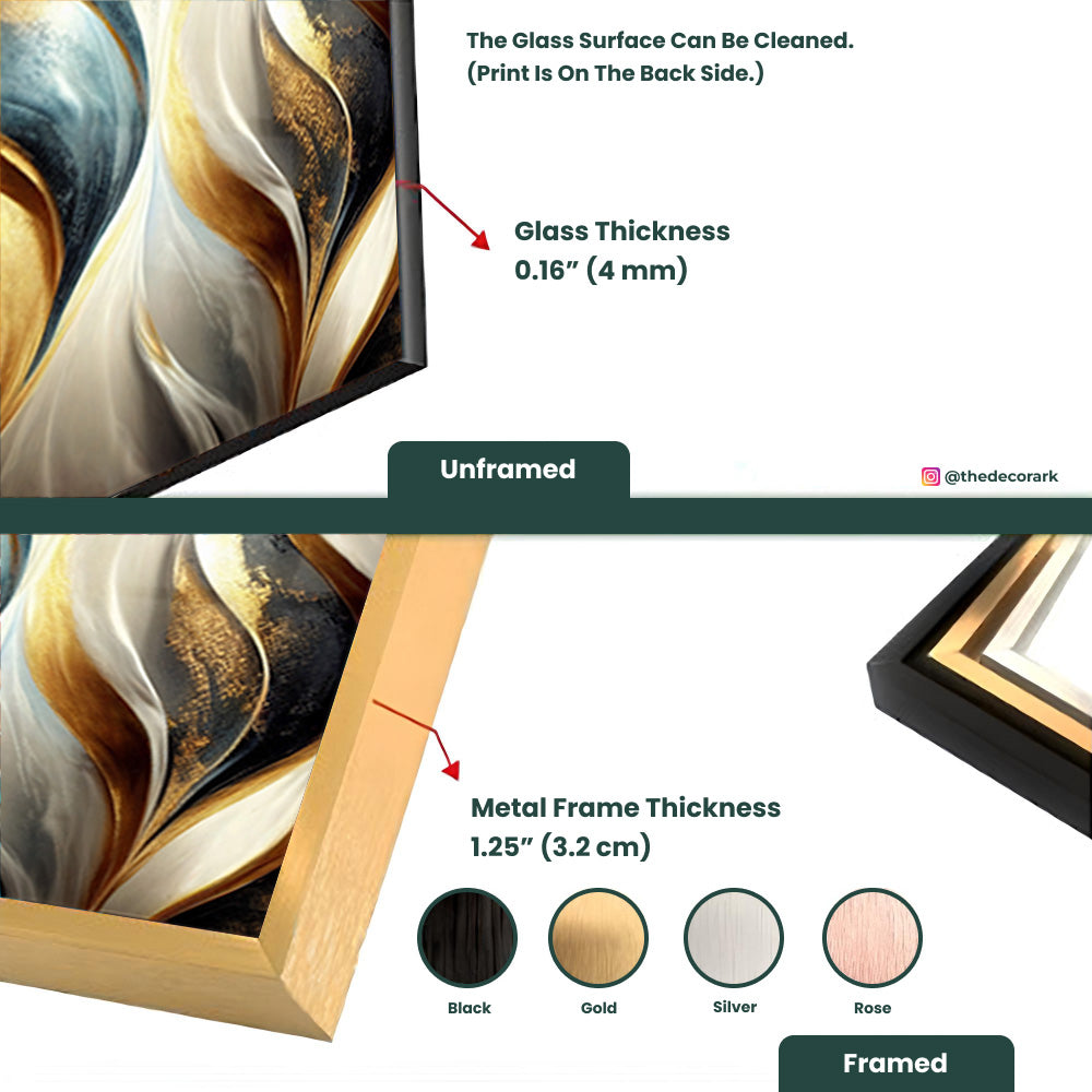 Wave Whispers: Marble Abstract Art Delight