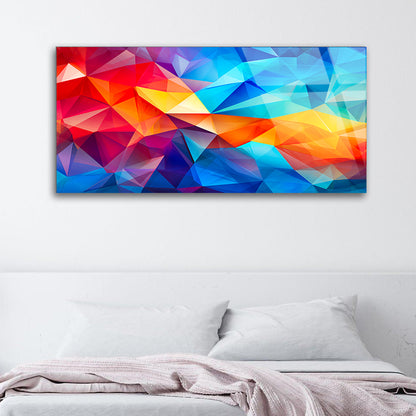 Interwoven Symphony: Vibrant Lines Tempered Glass Wall Art