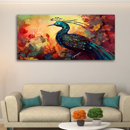 Peacock Perfection: Artistic Peacock Glass Wall Decor