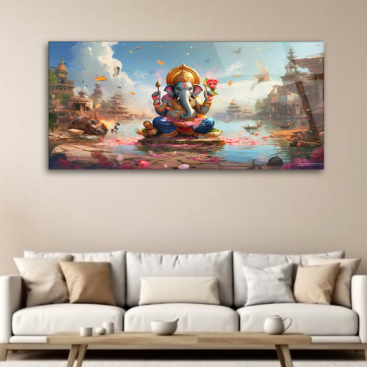 Hindu Elegance: Artistic God Ganesha