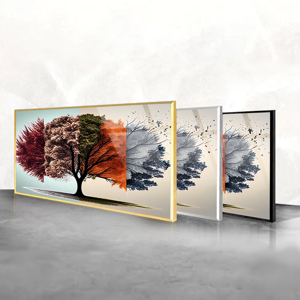 Autumn Serenade Wall Art Graceful Fall Leaves