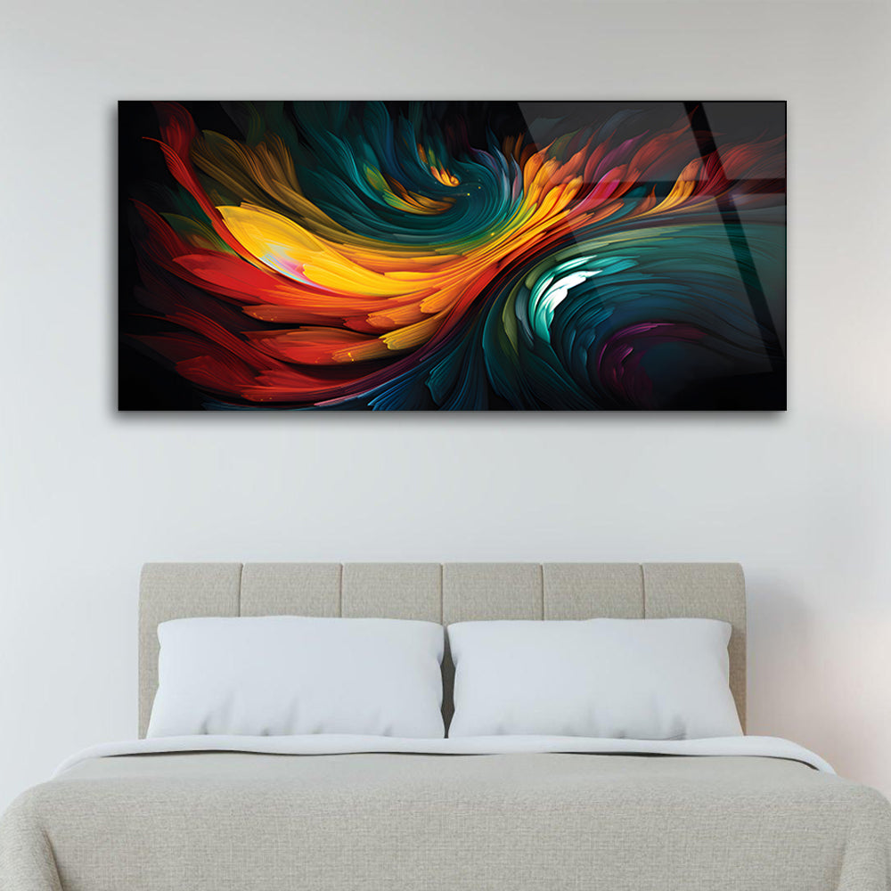 Abstract Color Swirl: Wall Art Vibrant Art Swirls