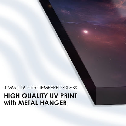 Cosmic Nebula Beauty: Tempered Glass Ethereal Nebula