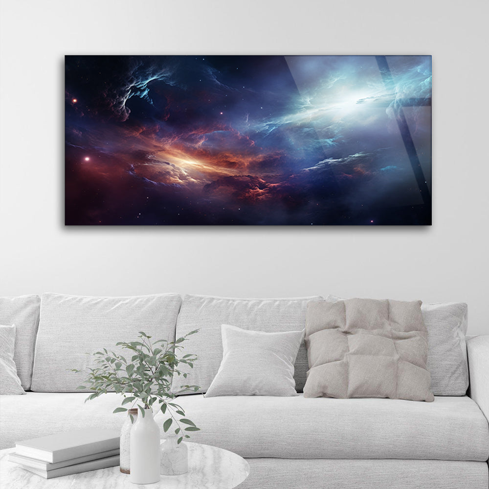 Cosmic Nebula Beauty: Tempered Glass Ethereal Nebula