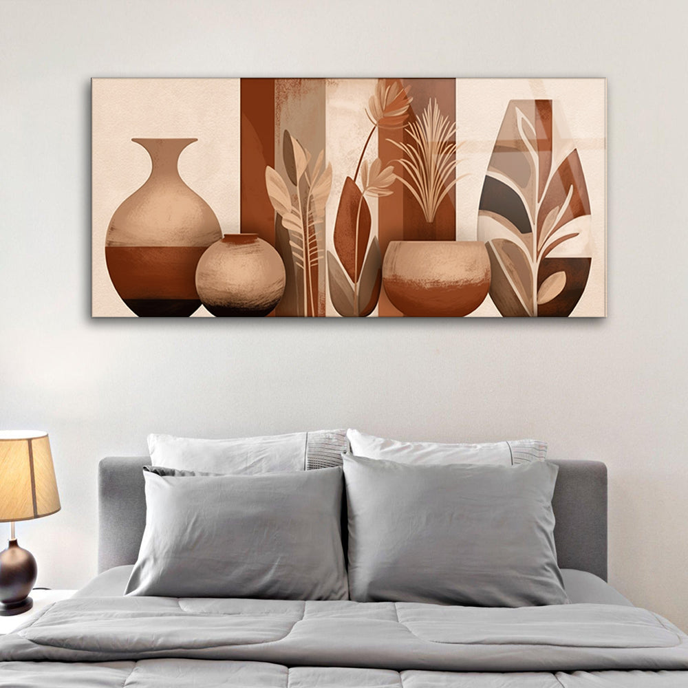 Modern Pots Elegance: Wall Art of Flower Pots