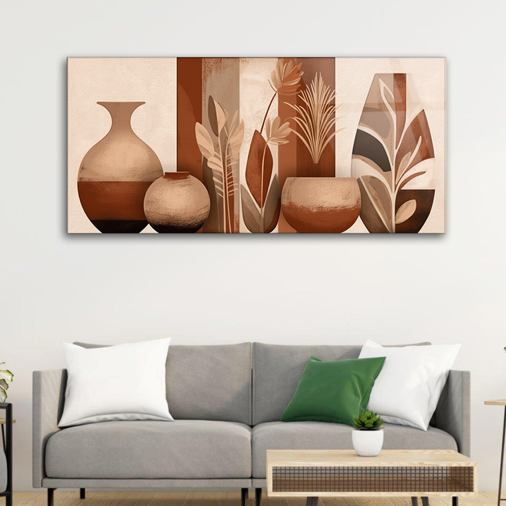 Modern Pots Elegance: Wall Art of Flower Pots