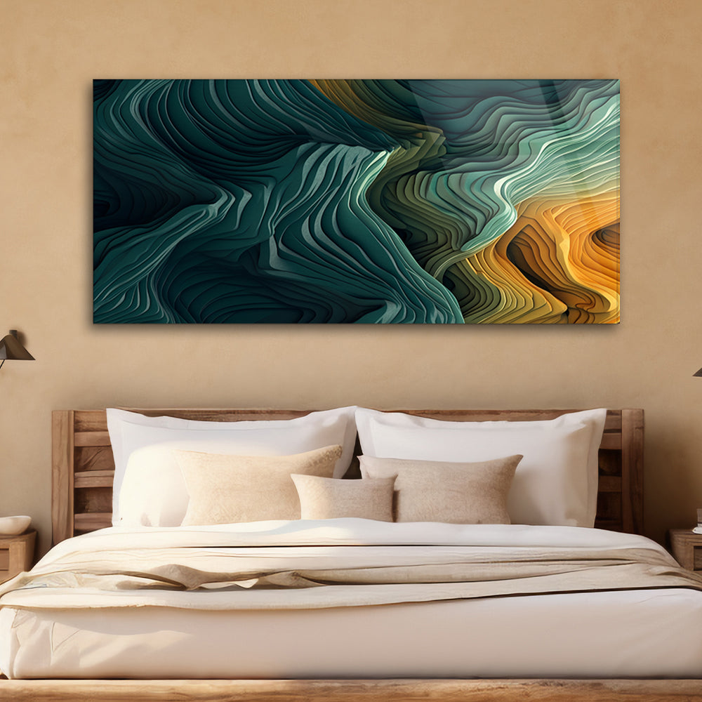 Elegant Curves Harmony: Wall Art Abstract Curves