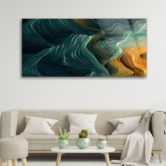 Elegant Curves Harmony: Wall Art Abstract Curves