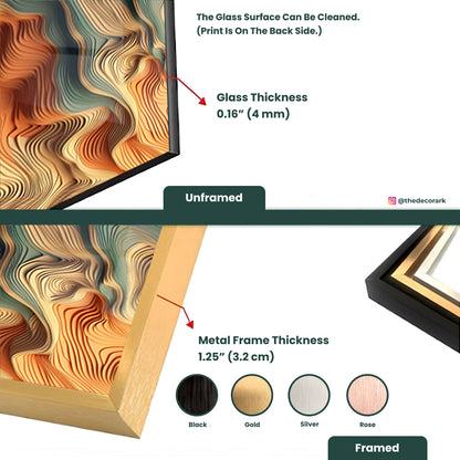 Luxurious Texture Unleashed: Tempered Glass Abstract Luxury Textures