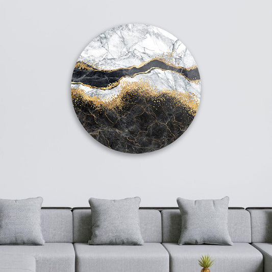 Marbled Symphony: Colorful Marble Veins in Modern Glass Art