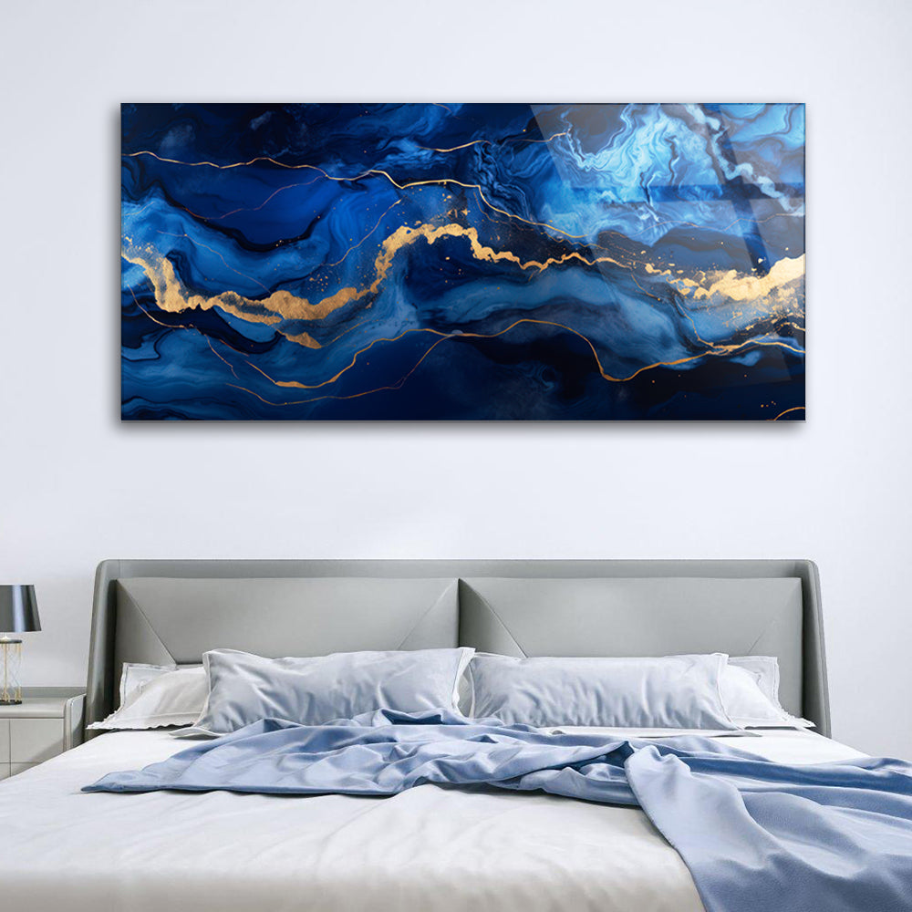 Chromatic Dreams: Tempered Glass Abstract Masterpiece