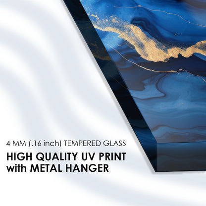 Chromatic Dreams: Tempered Glass Abstract Masterpiece