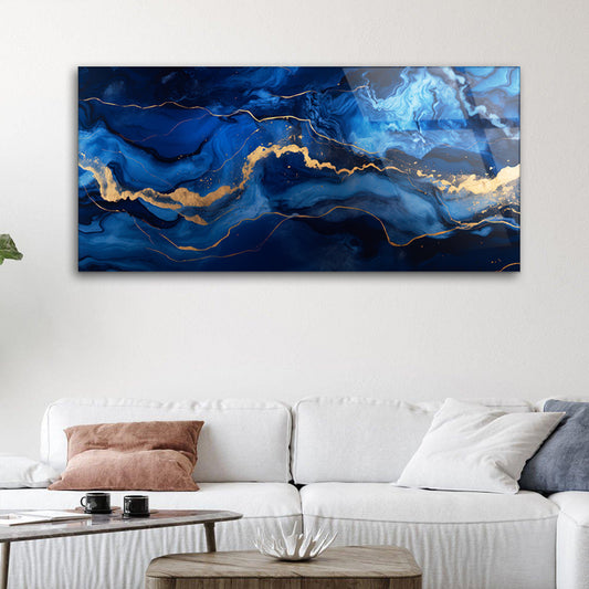 Chromatic Dreams: Tempered Glass Abstract Masterpiece