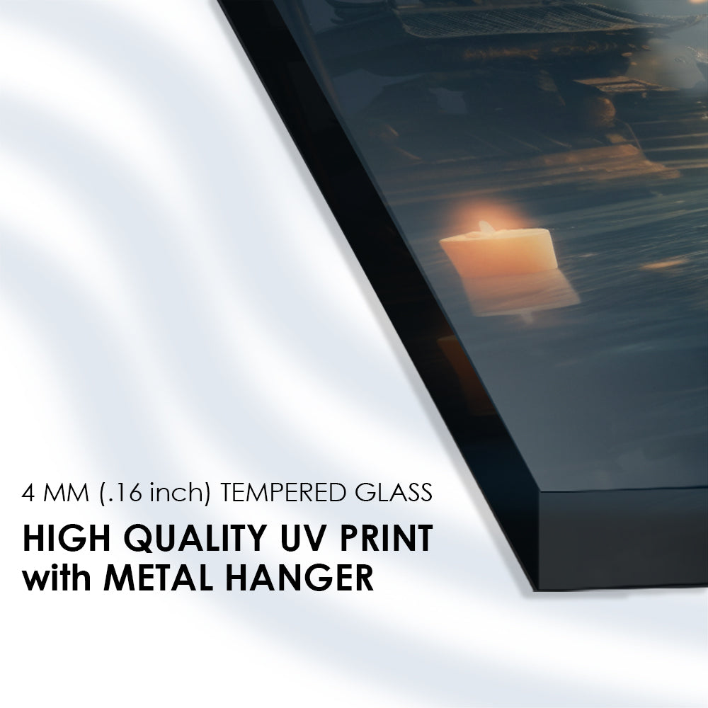 Elegant Abstract Expressions in Tempered Glass