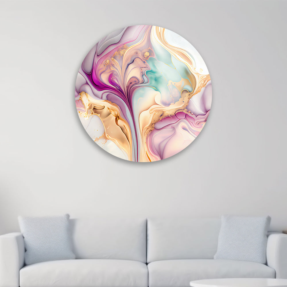 Light Marble Elegance Tempered Glass Art