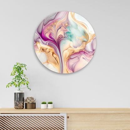 Light Marble Elegance Tempered Glass Art