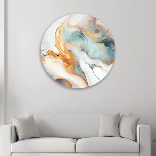 Liquid Chroma Abstract Tempered Glass Decor