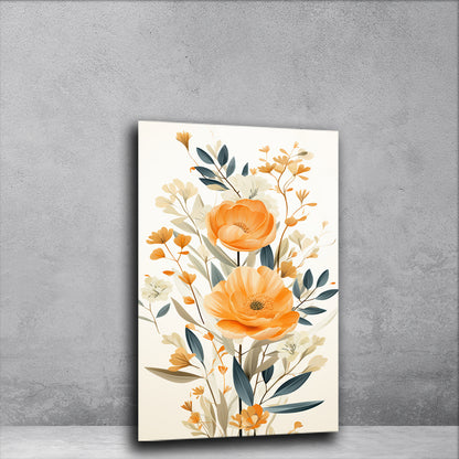 Bouquet Bliss: Painting of a Bouquet of Flowers on Tempered Glass