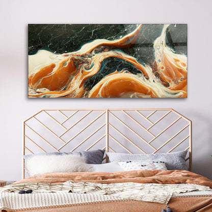 Marble Mixing in Abstract Acrylic Art: Luxurious Visuals