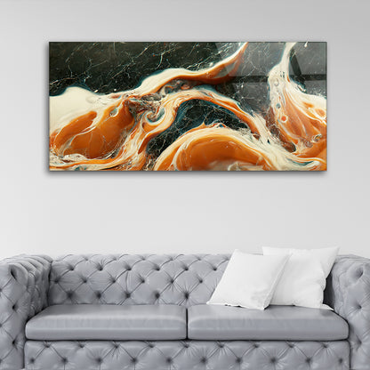 Marble Mixing in Abstract Acrylic Art: Luxurious Visuals