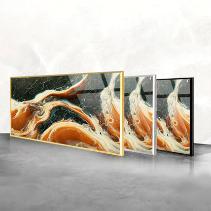 Marble Mixing in Abstract Acrylic Art: Luxurious Visuals