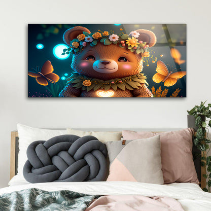 Butterfly Teddy Bear: Sweet and Playful Wall Decor