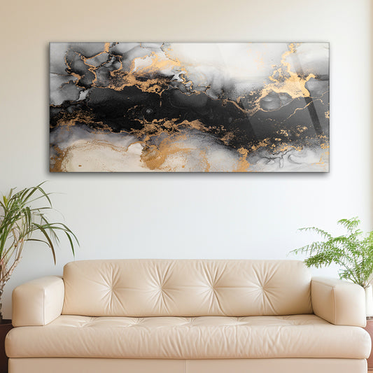 Marble Ink Abstract: Exquisite Wall Painting
