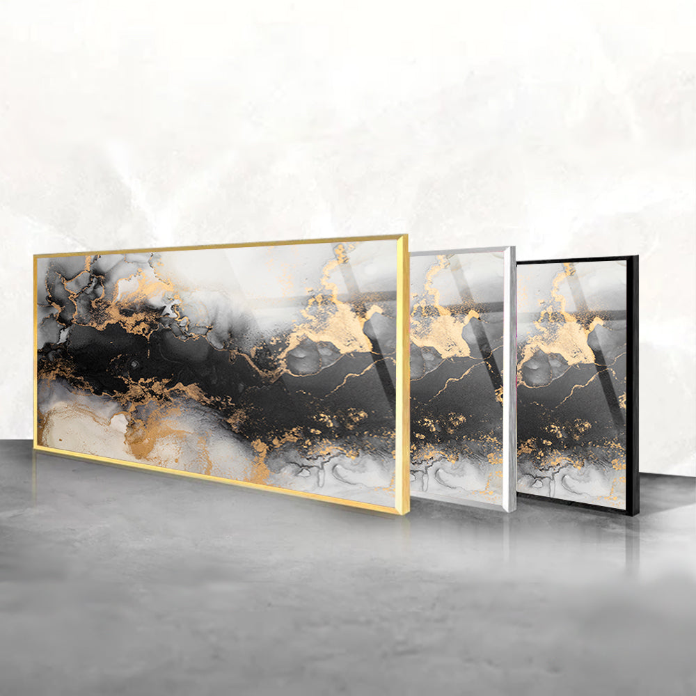 Marble Ink Abstract: Exquisite Wall Painting