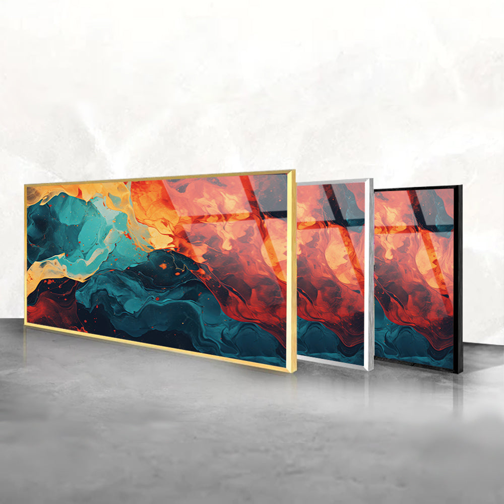 Colorful Marble Painting: Modern Abstract Art