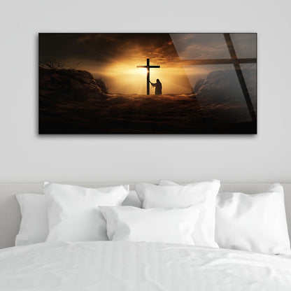 Sunrise Over Empty Tomb: Crucifixion Resurrection Art