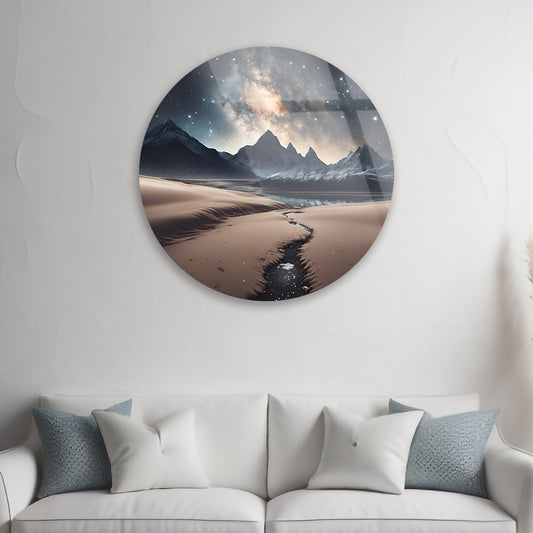 Magical Mountains Dreamscape Tempered Glass Art