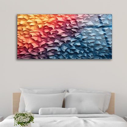 Rainbow Wall: Colorful Glass Wall Art