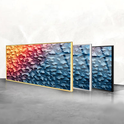 Rainbow Wall: Colorful Glass Wall Art