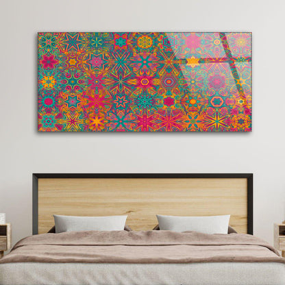 Kaleidoscope Motif Pattern: Vibrant Abstract Art