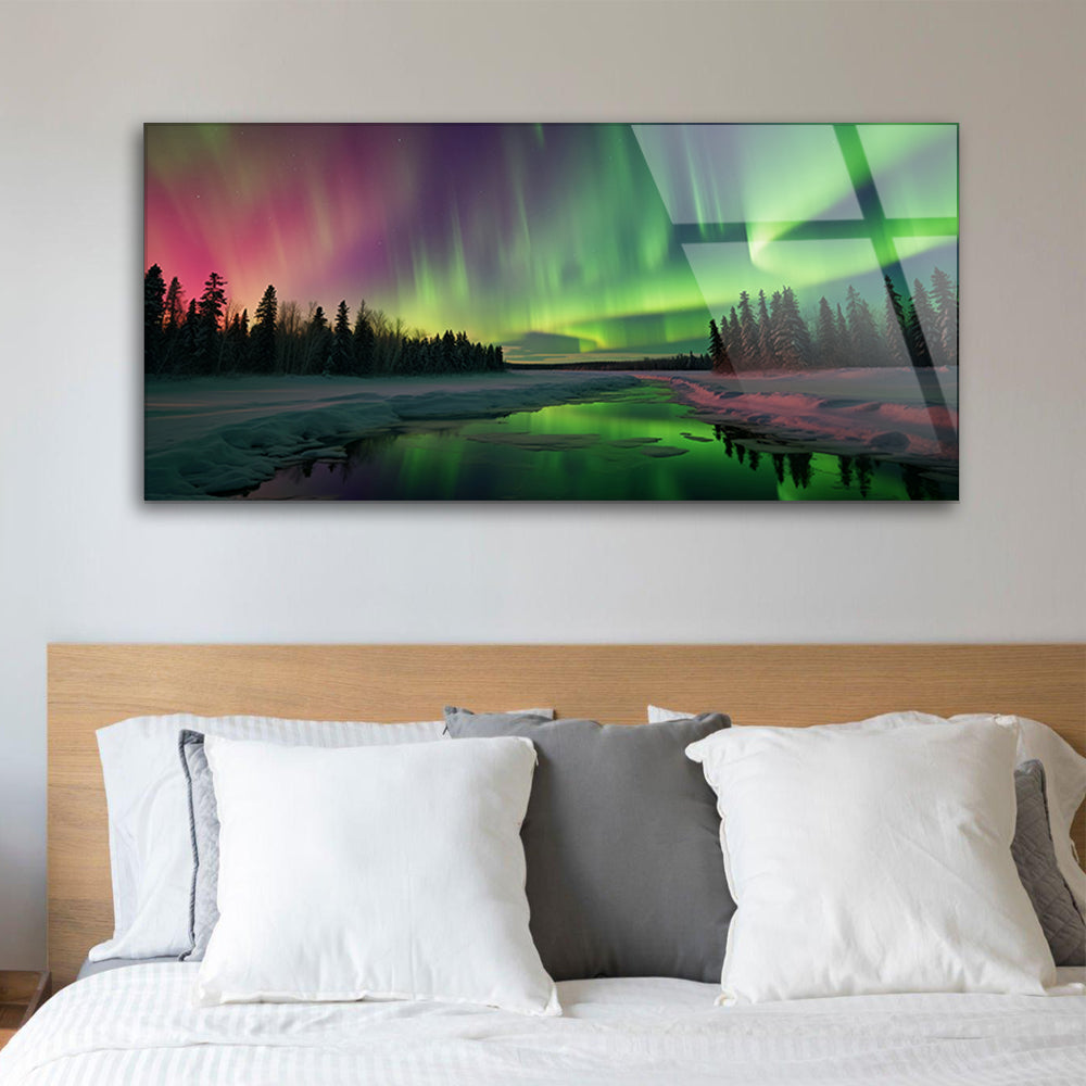 Aurora Borealis on Tempered Glass: Captivating Northern Lights