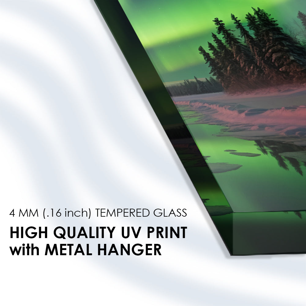 Aurora Borealis on Tempered Glass: Captivating Northern Lights