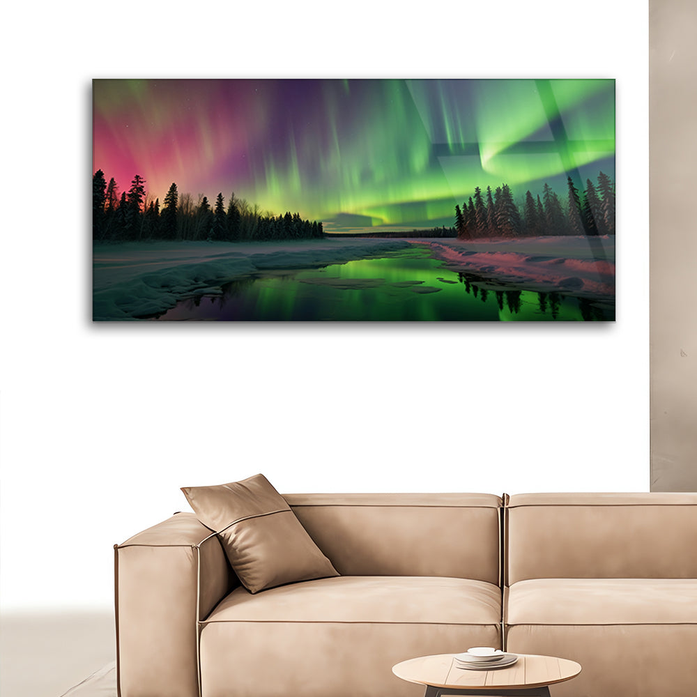 Aurora Borealis on Tempered Glass: Captivating Northern Lights