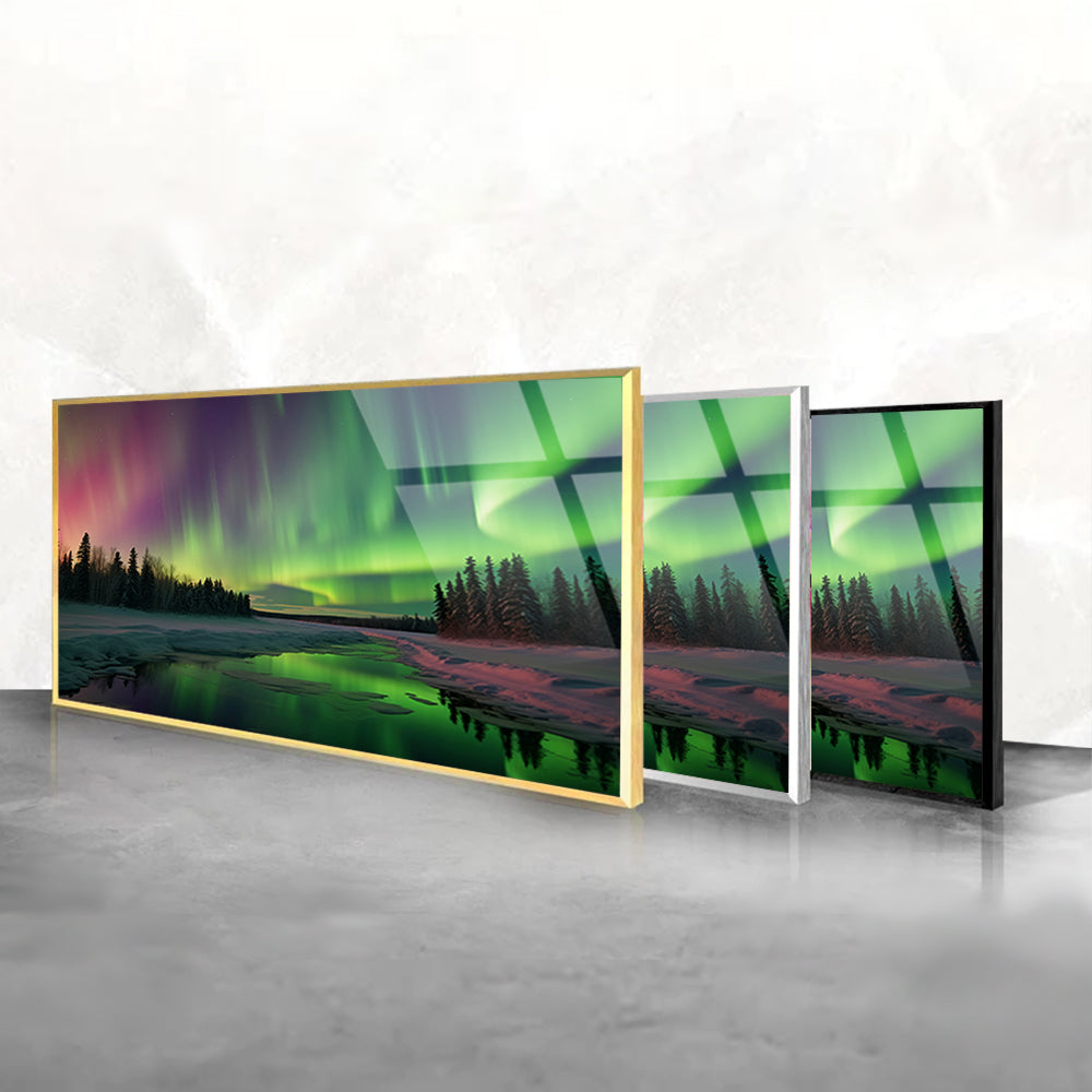 Aurora Borealis on Tempered Glass: Captivating Northern Lights