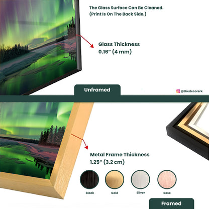 Aurora Borealis on Tempered Glass: Captivating Northern Lights