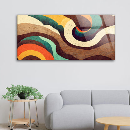 Groovy Psychedelic Abstract Waves: Captivating Art