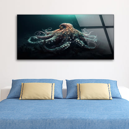 Ocean Octopus in Aquatic World: Marine Art