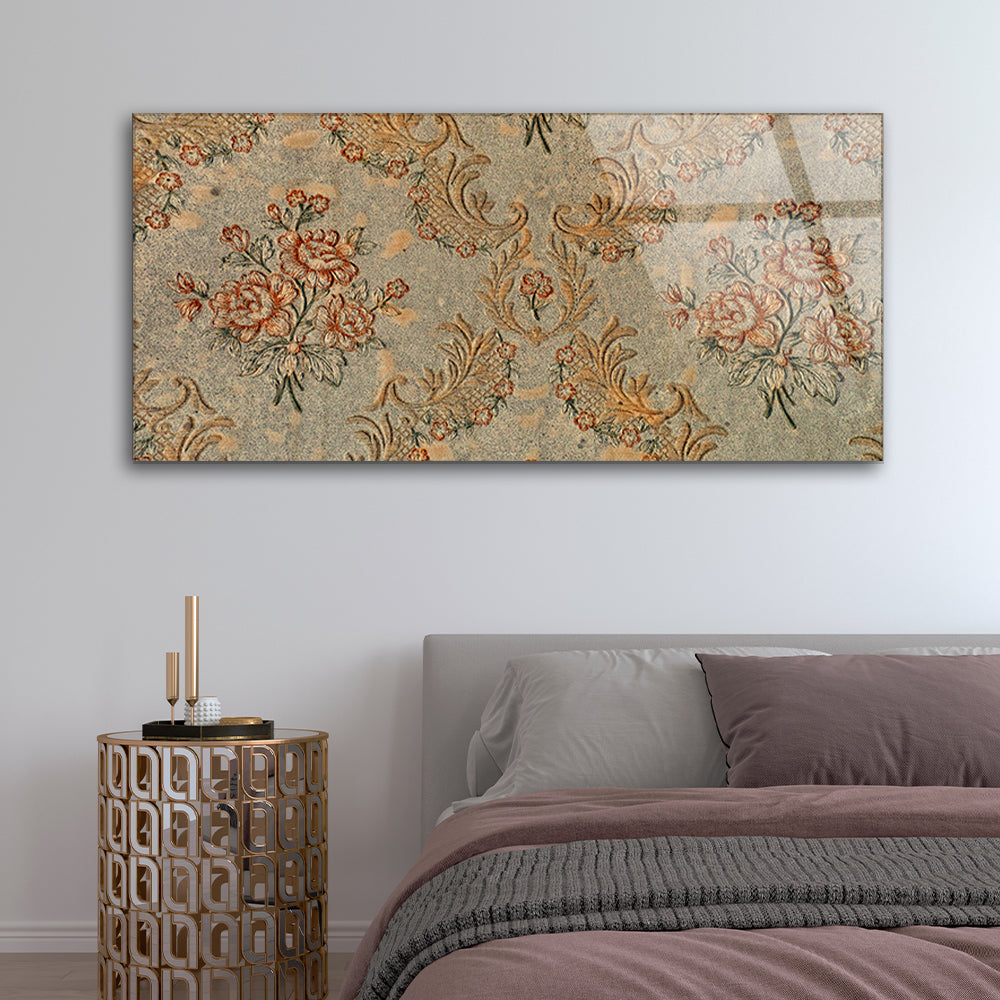 Vintage Victorian Splendor: Tempered Glass Abstract Art Collection