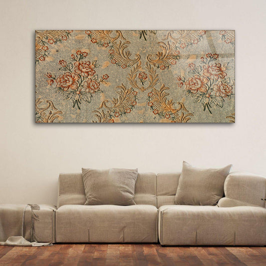 Vintage Victorian Splendor: Tempered Glass Abstract Art Collection