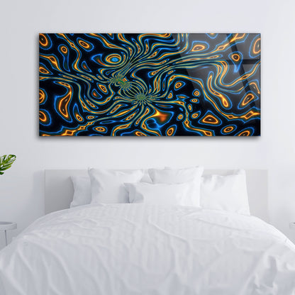 Psychedelic Dreams: Tempered Glass Abstract Art