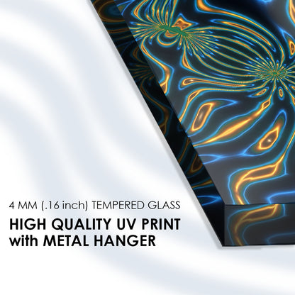 Psychedelic Dreams: Tempered Glass Abstract Art