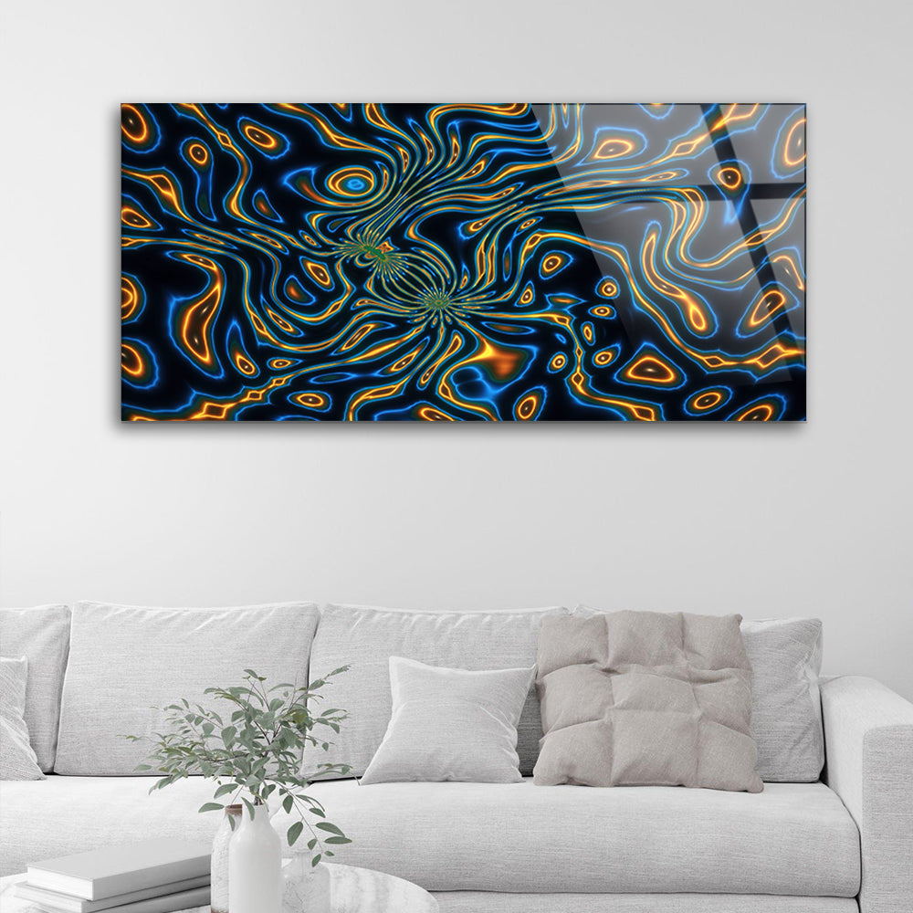 Psychedelic Dreams: Tempered Glass Abstract Art