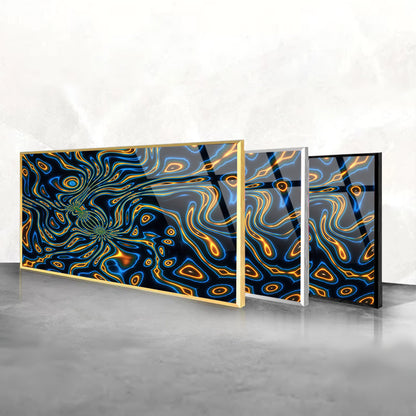 Psychedelic Dreams: Tempered Glass Abstract Art